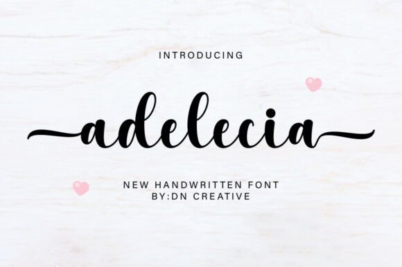 Adelecia: A Handwritten Font for Modern Editorial Design