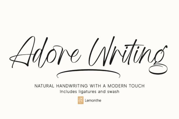 Adore Writing: A Handwritten Font for Modern Editorial Design