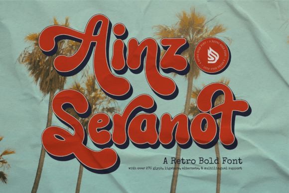 Ainz Seranot: A Retro Script Font for Modern Editorial Design