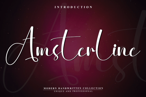 Amsterline: A Friendly Script Font for Modern Web Design