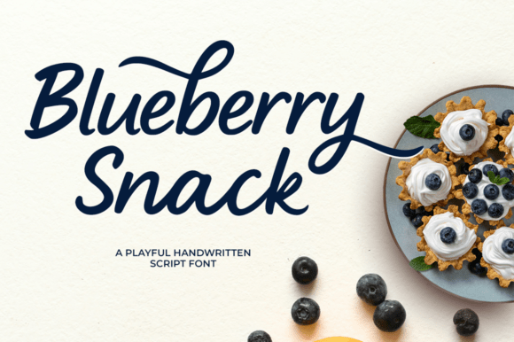 Blueberry Snack: A Sweet Script Font for Editorial Charm