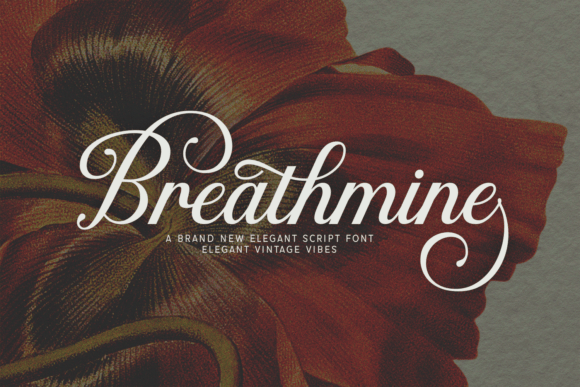 Breathmine: A Vintage Script Font for Elegant Editorial Design