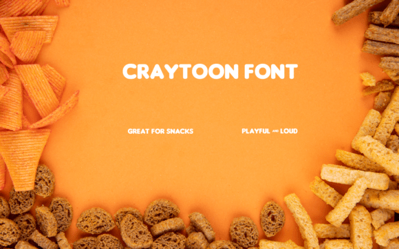 Craytoon: A Bold Script Font for Crafty Creations and Eye-Catching Designs