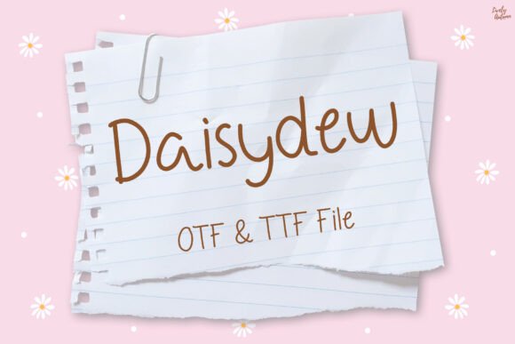 Daisydew Font: Bringing Playful Charm to a Handmade Brand Identity