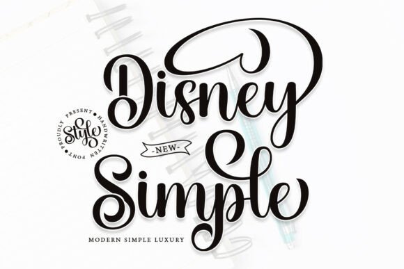 Disney Simple Font: Elevating Web Design with Elegant Script Typography