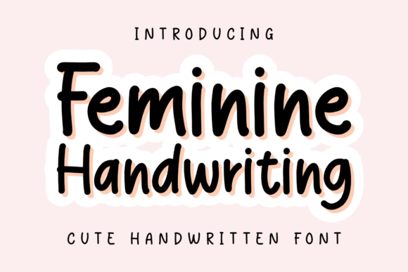 Feminine Handwriting: A Playful Script Font for Modern Editorial Design