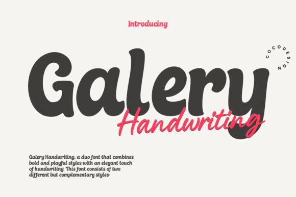 Galery Handwriting: A Font That Elevates Small Business Branding