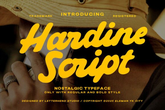 h1>Hardine: A Bold Script Font That Brings Vintage Charm to Modern Branding