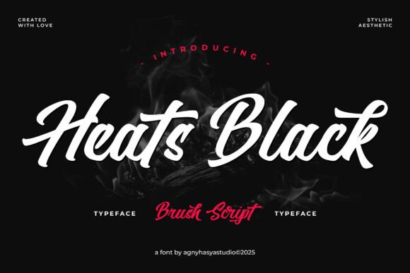 Heats Black: A Script Font That Elevates Modern Campaign Typography
