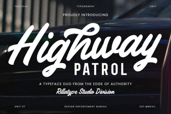 Highway Patrol: A Bold Typeface Duo for Retro-Inspired Branding
