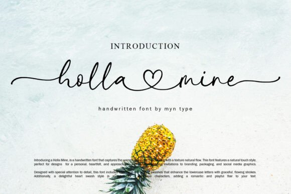Holla Mine Font: Elevating Branding with Handwritten Elegance