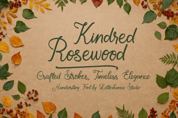 Kindred Rosewood: A Fresh Script Font for Modern Web Design Projects