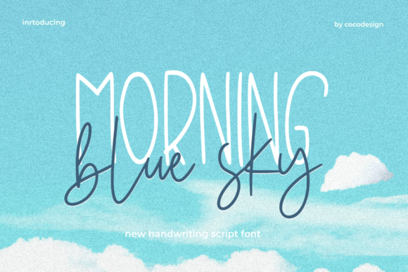 Morning Blue Sky: A Delicate Handwritten Font for Modern Web Design