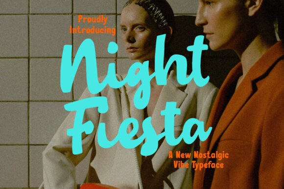 Night Fiesta: A Retro-Inspired Script Font for Makers and Creative Sellers