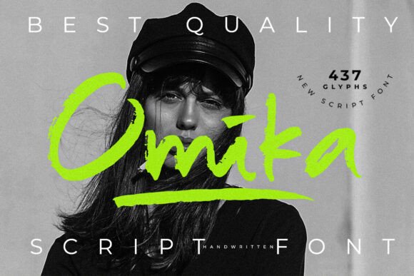 Omika: A Bold Script Font for Impactful Digital Marketing