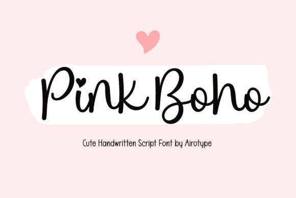 Pink Boho: A Handwritten Font That Elevates Small Business Branding