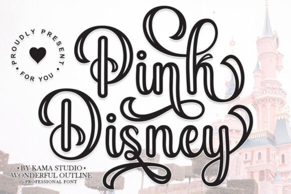Pink Disney: A Charming Script Font for Elegant Branding