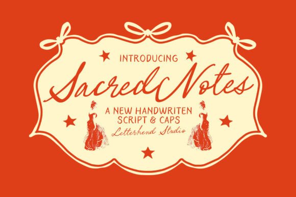 Sacred Notes Duo: A Handwritten Font for Romantic Editorial Design