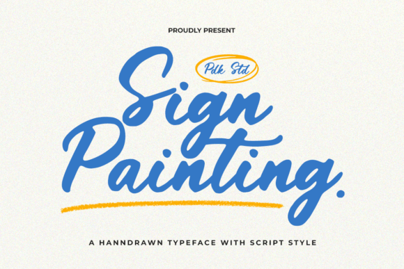 Sign Painting: A Sunlit Script Font for Warm Editorial Vibes