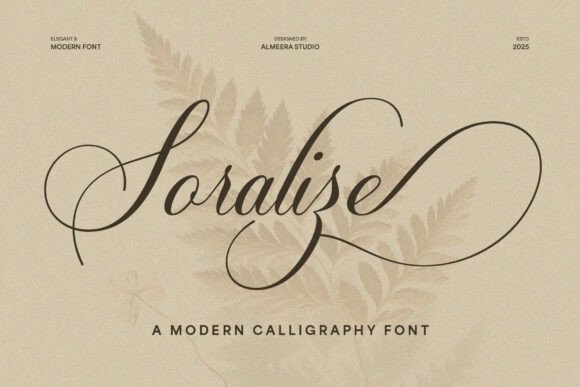 Soralize: A Modern Calligraphy Font for Sophisticated Brand Campaigns