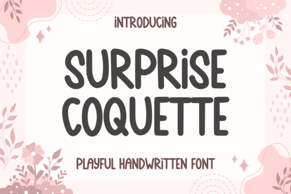 Surprise Coquette: A Whimsical Script Font for Playful Branding Projects
