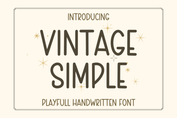 Vintage Simple - Cute Handwritten: A Marketer’s Secret for Clear, Charming Campaign Fonts