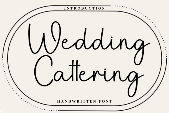 Wedding Cattering: A Handwritten Font for Elegant Brand Campaigns