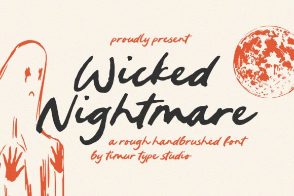 Wicked Nightmare Font: Edgy Style for Crafters & Sellers