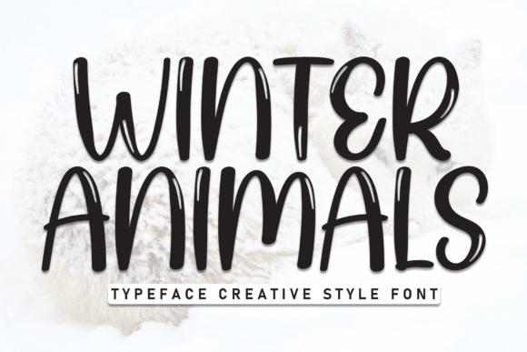 Winter Animals: A Stylish Script Font for Elegant Brand Campaigns